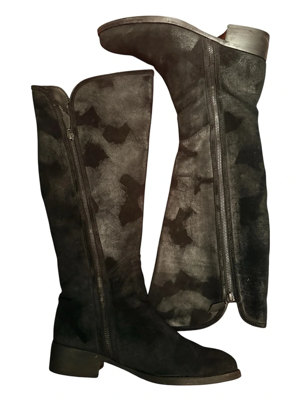 Donald J. Pliner Black Over-the-Knee Suede Boots
